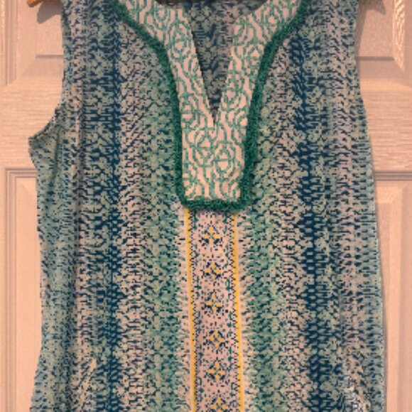 Cabana Life Coastal Cottage Sleeveless Dress UPF 50+ - Size Large - Picture 7 of 8